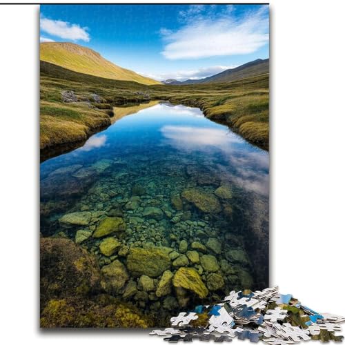 1000-teiliges Puzzle für Erwachsene, wunderschöne Berge und Seen, anspruchsvolles Denkspiel für Teenager, perfekt als Heimdekoration oder Geschenk (Größe 26x38cm) von LYXIANY
