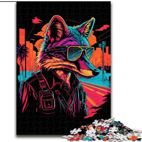 1000-teiliges Puzzle für Erwachsene Red Fox Spy Gangster, dekomprimierendes intellektuelles Lernspielzeug ganze Familie (Größe 50x75cm) von LYXIANY