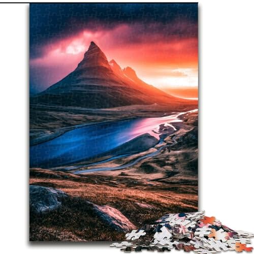 1000-teiliges Puzzle für Erwachsene mit wunderschönen Bergen und Seen. Anspruchsvolles Denkspiel für Teenager, perfekt als Heimdekoration oder Geschenk (Größe 26x38cm) von LYXIANY