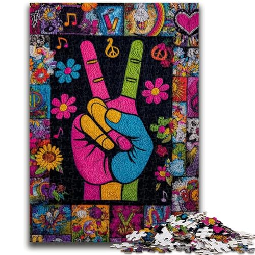 1000-teiliges Puzzle für Erwachsene und Jugendliche, „Yeah Gesture“, Lernspiele, Wanddekoration, einzigartige Geburtstags, 26x38cm 1000-teiliges Puzzle für Erwachsene und Jugendliche, „Yeah Gesture“, Lernspiele, Wanddekoration, einzigartige Geburtstags, 26x38cm von LYXIANY