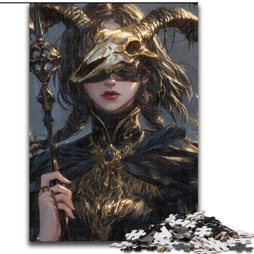 1000-teiliges Puzzle für Erwachsene und Jugendliche, Anime-Dämonenmädchen, Quizspiel zur Stärkung der Liebe zwischen Paaren für Kinder ab 14 Jahren (Größe 26x38cm) von LYXIANY