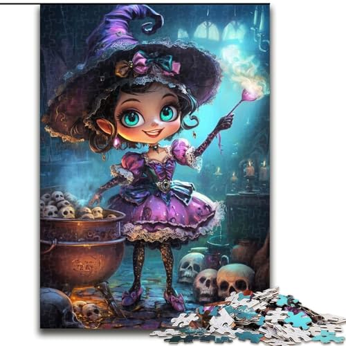 1000-teiliges Puzzle für Erwachsene und Jugendliche, Anime-Hexenmädchen, Quizspiel zur Stärkung der Liebe zwischen Paaren für Kinder ab 14 Jahren (Größe 50x75cm) von LYXIANY