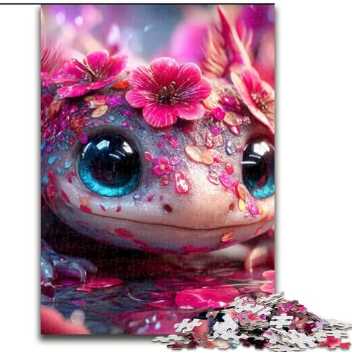 1000-teiliges Puzzle für Erwachsene und Jugendliche, Baby-Salamander, Quizspiel zur Stärkung der Liebe zwischen Paaren für Kinder ab 14 Jahren (Größe 26x38cm) von LYXIANY