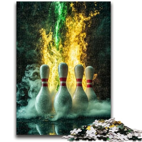 1000-teiliges Puzzle für Erwachsene und Jugendliche, Bowling, Sport, Lernen, Lernspielzeug, Familienspiele, Geschenke für Freunde und Familie, 38x26cm 1000-teiliges Puzzle für Erwachsene und Jugendliche, Bowling, Sport, Lernen, Lernspielzeug, Familienspiele, Geschenke für Freunde und Familie, 38x26cm von LYXIANY
