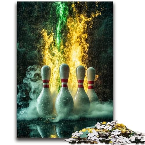 1000-teiliges Puzzle für Erwachsene und Jugendliche, Bowling-Sport, Stressabbau, schwierige Herausforderung, jedes Teil ist einzigartig – anspruchsvolles Familienspiel, 50x75cm 1000-teiliges Puzzle für Erwachsene und Jugendliche, Bowling-Sport, Stressabbau, schwierige Herausforderung, jedes Teil ist einzigartig – anspruchsvolles Familienspiel, 50x75cm von LYXIANY