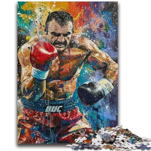 1000-teiliges Puzzle für Erwachsene und Jugendliche, Boxer, Familienunterhaltungsspielzeug, Lernspiel für Geburtstage, Weihnachten, für Kinder ab 14 Jahren, 26x38cm von LYXIANY