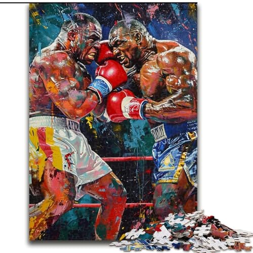1000-teiliges Puzzle für Erwachsene und Jugendliche, Boxer, Lernspiele, Heimdekoration, geeignet für die Schreibtischdekoration, 50x75cm 1000-teiliges Puzzle für Erwachsene und Jugendliche, Boxer, Lernspiele, Heimdekoration, geeignet für die Schreibtischdekoration, 50x75cm von LYXIANY
