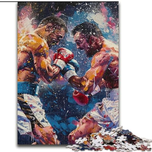 1000-teiliges Puzzle für Erwachsene und Jugendliche, Boxer, Lernspielzeug, Familienspiele, geeignet für die Schreibtischdekoration, 50x75cm 1000-teiliges Puzzle für Erwachsene und Jugendliche, Boxer, Lernspielzeug, Familienspiele, geeignet für die Schreibtischdekoration, 50x75cm von LYXIANY
