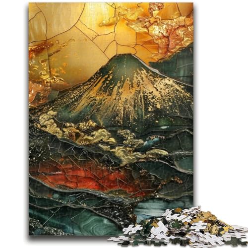 1000-teiliges Puzzle für Erwachsene und Jugendliche, Buntglasberg, anspruchsvolles Spiel und Lernspiel für die ganze Familie zum Geburtstag, Weihnachten, 26x38cm 1000-teiliges Puzzle für Erwachsene und Jugendliche, Buntglasberg, anspruchsvolles Spiel und Lernspiel für die ganze Familie zum Geburtstag, Weihnachten, 26x38cm von LYXIANY