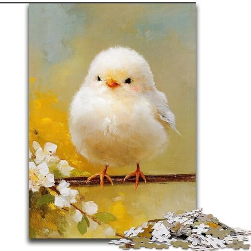 1000-teiliges Puzzle für Erwachsene und Jugendliche, Cartoon-Flamingo, Lernspielzeug, ganze Familie (Größe 26x38cm) von LYXIANY