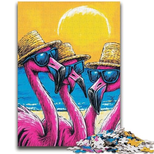 1000-teiliges Puzzle für Erwachsene und Jugendliche, DREI Flamingos, für Kinder ab 14 Jahren, anspruchsvoll zu vervollständigen, Aber lustig und humorvoll, tolle Geschenke und Spielzeuge, 50x75cm 1000-teiliges Puzzle für Erwachsene und Jugendliche, DREI Flamingos, für Kinder ab 14 Jahren, anspruchsvoll zu vervollständigen, Aber lustig und humorvoll, tolle Geschenke und Spielzeuge, 50x75cm von LYXIANY