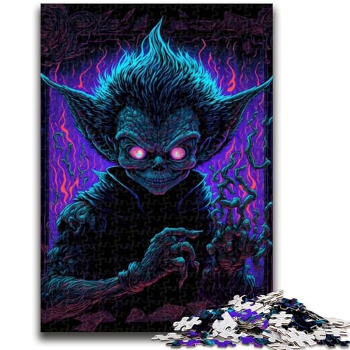 1000-teiliges Puzzle für Erwachsene und Jugendliche, Das Monster, herausfordernd zu vervollständigen, Aber unterhaltsames und humorvolles Lernspiel zum Geburtstag, 50x75cm von LYXIANY