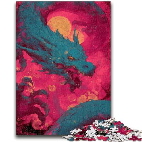 1000-teiliges Puzzle für Erwachsene und Jugendliche, Fantasy-Drache, geeignet für Kinder ab 14 Jahren, intellektuelles Spielzeugspiel, Lernspiel für Geburtstag und Weihnachten, 26x38cm 1000-teiliges Puzzle für Erwachsene und Jugendliche, Fantasy-Drache, geeignet für Kinder ab 14 Jahren, intellektuelles Spielzeugspiel, Lernspiel für Geburtstag und Weihnachten, 26x38cm von LYXIANY