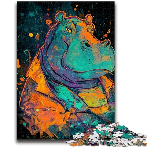 1000-teiliges Puzzle für Erwachsene und Jugendliche, Fantasy-Nilpferd-Spielzeug, Denkspiel zur Heimdekoration, für Kinder ab 14 Jahren, 50x75cm von LYXIANY