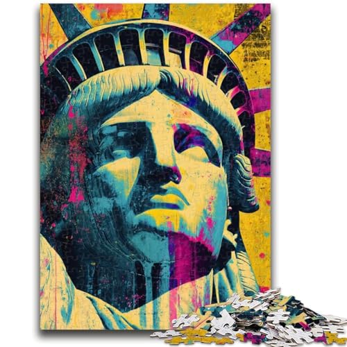 1000-teiliges Puzzle für Erwachsene und Jugendliche, Freiheitsstatue, ab 14 Jahren, Denkspiel, Weihnachts- und Geburtstagsgeschenke, 26x38cm von LYXIANY