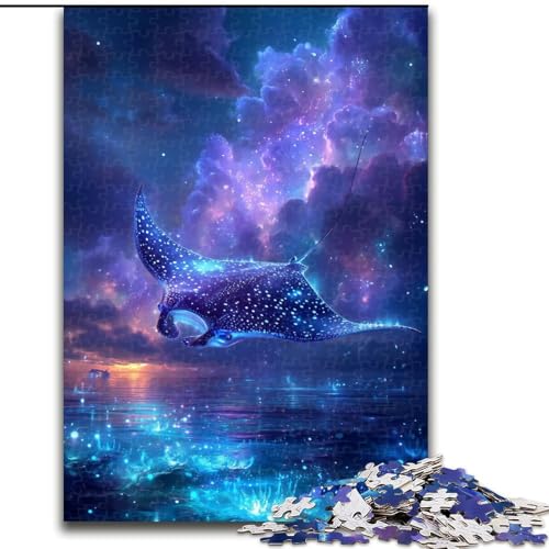 1000-teiliges Puzzle für Erwachsene und Jugendliche, Galaxie-Wal, für Kinder ab 14 Jahren, Heimdekoration als Geschenk für die ganze Familie und Freunde (Größe 50x75cm) von LYXIANY