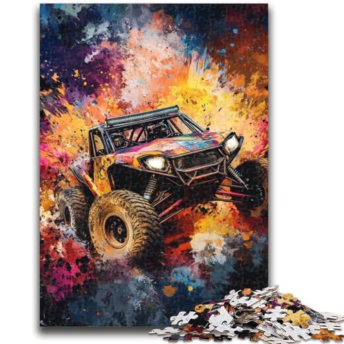 1000-teiliges Puzzle für Erwachsene und Jugendliche, Geländefahrzeuge, Stressabbau, Urlaubswunschliste zum Zeitvertreib mit Weihnachtsmann, 26x38cm von LYXIANY