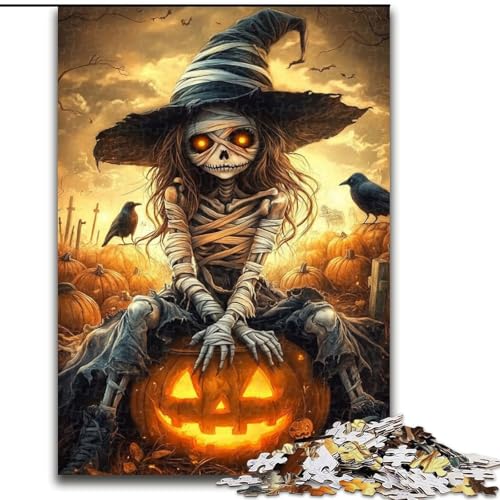 1000-teiliges Puzzle für Erwachsene und Jugendliche, Halloween-Mädchenskelett, lehrreich ganze Familie, 50x75cm 1000-teiliges Puzzle für Erwachsene und Jugendliche, Halloween-Mädchenskelett, lehrreich ganze Familie, 50x75cm von LYXIANY