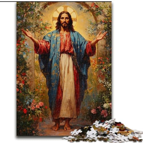 1000-teiliges Puzzle für Erwachsene und Jugendliche, Jesus, Quizspiel, Wanddekoration, einzigartige Geburtstags, 26x38cm 1000-teiliges Puzzle für Erwachsene und Jugendliche, Jesus, Quizspiel, Wanddekoration, einzigartige Geburtstags, 26x38cm von LYXIANY