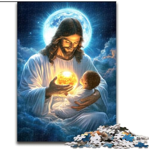 1000-teiliges Puzzle für Erwachsene und Jugendliche, Jesus, Stressabbau-Spielzeug, einzigartige Geburtstags- und Geschenkideen für Kinder ab 14 Jahren (Größe 50x75cm) von LYXIANY