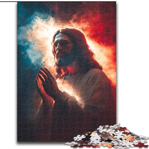 1000-teiliges Puzzle für Erwachsene und Jugendliche, Jesus-Kunst, Lernspiele, Heimdekoration, Lernspiel für Geburtstag, Weihnachten, 38x26cm 1000-teiliges Puzzle für Erwachsene und Jugendliche, Jesus-Kunst, Lernspiele, Heimdekoration, Lernspiel für Geburtstag, Weihnachten, 38x26cm von LYXIANY