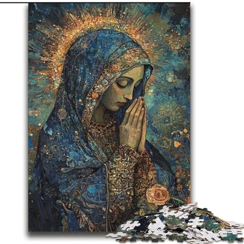 1000-teiliges Puzzle für Erwachsene und Jugendliche, Jungfrau Maria, Lernspiele, Heimdekoration, ganze Familie, 38x52cm 1000-teiliges Puzzle für Erwachsene und Jugendliche, Jungfrau Maria, Lernspiele, Heimdekoration, ganze Familie, 38x52cm von LYXIANY