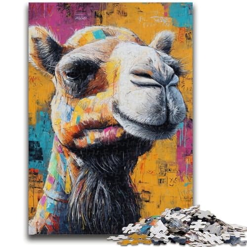 1000-teiliges Puzzle für Erwachsene und Jugendliche, Kamelkunst, Familienunterhaltungsspielzeug, Lernspiel für Geburtstage, Weihnachten, für Kinder ab 14 Jahren, 50x75cm 1000-teiliges Puzzle für Erwachsene und Jugendliche, Kamelkunst, Familienunterhaltungsspielzeug, Lernspiel für Geburtstage, Weihnachten, für Kinder ab 14 Jahren, 50x75cm von LYXIANY