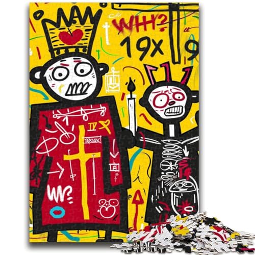 1000-teiliges Puzzle für Erwachsene und Jugendliche, Kinderspielzeug im Basquiat-Stil, Lernspiele, Stressabbau, geeignet für die Schreibtischdekoration, 50x75cm 1000-teiliges Puzzle für Erwachsene und Jugendliche, Kinderspielzeug im Basquiat-Stil, Lernspiele, Stressabbau, geeignet für die Schreibtischdekoration, 50x75cm von LYXIANY