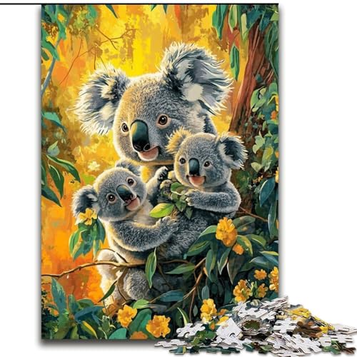 1000-teiliges Puzzle für Erwachsene und Jugendliche, Koala, Quizspiel, Wanddekoration, einzigartige Geburtstags, 26x38cm von LYXIANY