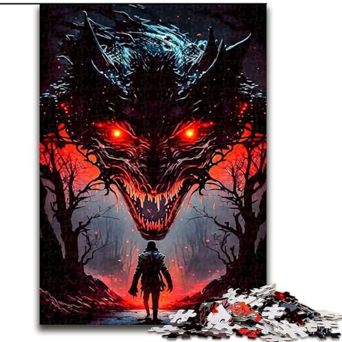 1000-teiliges Puzzle für Erwachsene und Jugendliche, Mensch und Monster, lehrreich ganze Familie (Größe 26x38cm) von LYXIANY