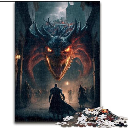 1000-teiliges Puzzle für Erwachsene und Jugendliche, Monsterinvasion, Spielzeug, Lernspiele, Stressabbau, tolle Geschenke und Spielzeuge (Größe 50x75cm) von LYXIANY