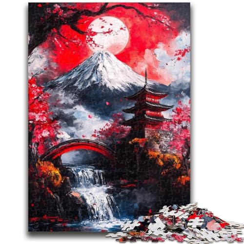 1000-teiliges Puzzle für Erwachsene und Jugendliche, Mount Fuji, Japan, Lernspiel, Herausforderung, Spielzeug, Wanddekoration, einzigartige Geburtstags, 26x38cm 1000-teiliges Puzzle für Erwachsene und Jugendliche, Mount Fuji, Japan, Lernspiel, Herausforderung, Spielzeug, Wanddekoration, einzigartige Geburtstags, 26x38cm von LYXIANY