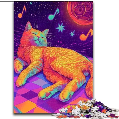 1000-teiliges Puzzle für Erwachsene und Jugendliche, Musik, Katzenspielzeug, Lernspiele, Stressabbau, geeignet als Schreibtischdekoration, 26x38cm 1000-teiliges Puzzle für Erwachsene und Jugendliche, Musik, Katzenspielzeug, Lernspiele, Stressabbau, geeignet als Schreibtischdekoration, 26x38cm von LYXIANY