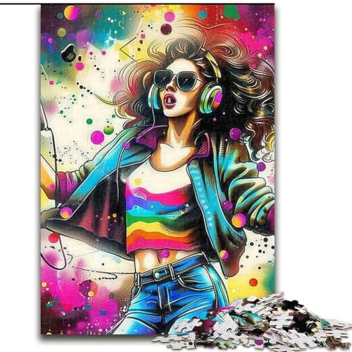 1000-teiliges Puzzle für Erwachsene und Jugendliche, Musik-Mädchen, Lernspiele, Heimdekoration, Lernspiel für Geburtstag, Weihnachten, 26x38cm 1000-teiliges Puzzle für Erwachsene und Jugendliche, Musik-Mädchen, Lernspiele, Heimdekoration, Lernspiel für Geburtstag, Weihnachten, 26x38cm von LYXIANY