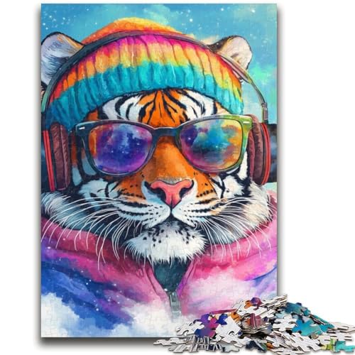 1000-teiliges Puzzle für Erwachsene und Jugendliche, Musik-Tiger-Spielzeug, Lernspiele, Stressabbau, Eltern-Kind-Interaktion, für Kinder ab 14 Jahren, 50x75cm von LYXIANY