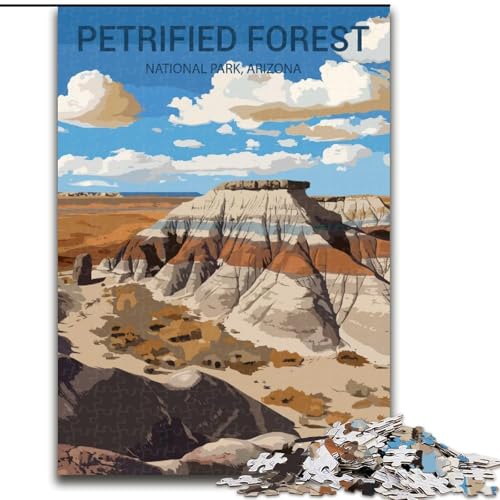 1000-teiliges Puzzle für Erwachsene und Jugendliche, Petrified Forest National Park, Kohlekunst, Staycation, Zeitvertreib für die Heimdekoration, 50x75cm von LYXIANY