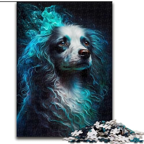 1000-teiliges Puzzle für Erwachsene und Jugendliche, Pudelhund, Visionär, lehrreich ganze Familie (Größe 50x75cm) von LYXIANY