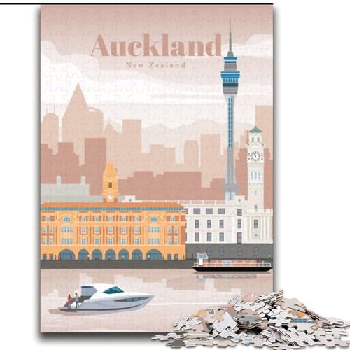 1000-teiliges Puzzle für Erwachsene und Jugendliche, Reise nach Auckland, lustige Spiele, Wanddekoration, einzigartige Geburtstags, 38x52cm 1000-teiliges Puzzle für Erwachsene und Jugendliche, Reise nach Auckland, lustige Spiele, Wanddekoration, einzigartige Geburtstags, 38x52cm von LYXIANY