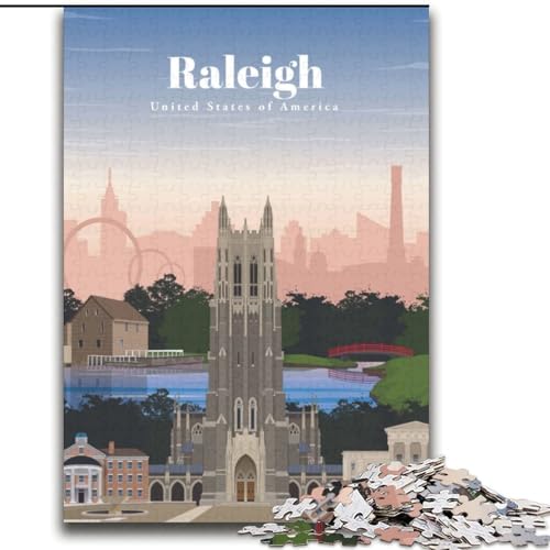 1000-teiliges Puzzle für Erwachsene und Jugendliche, Reise nach Raleigh, lustige Spiele, Wanddekoration, einzigartige Geburtstags, 38x52cm 1000-teiliges Puzzle für Erwachsene und Jugendliche, Reise nach Raleigh, lustige Spiele, Wanddekoration, einzigartige Geburtstags, 38x52cm von LYXIANY