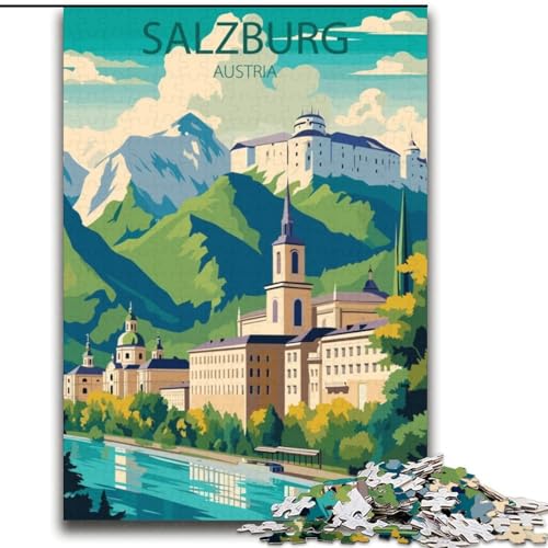1000-teiliges Puzzle für Erwachsene und Jugendliche, Salzburg, anspruchsvoll zu vervollständigen, Aber unterhaltsames und humorvolles Geburtstagsgeschenk, Geschenke, Wandkunst, 38x52cm 1000-teiliges Puzzle für Erwachsene und Jugendliche, Salzburg, anspruchsvoll zu vervollständigen, Aber unterhaltsames und humorvolles Geburtstagsgeschenk, Geschenke, Wandkunst, 38x52cm von LYXIANY
