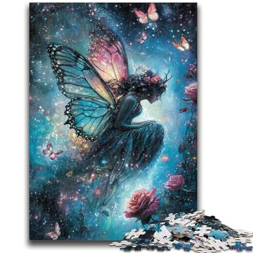 1000-teiliges Puzzle für Erwachsene und Jugendliche, Schmetterlingsmädchen, anspruchsvolles Spiel und Lernspiel für die ganze Familie zum Geburtstag, Weihnachten, 26x38cm von LYXIANY
