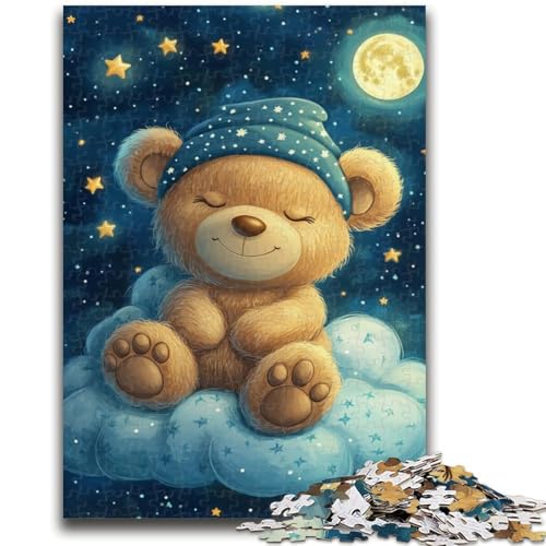 1000-teiliges Puzzle für Erwachsene und Jugendliche, Teddybär auf dem Mond, für Lernspiele, Herausforderungsspielzeug, einzigartige Heimdekoration und Geschenke, 50x75cm 1000-teiliges Puzzle für Erwachsene und Jugendliche, Teddybär auf dem Mond, für Lernspiele, Herausforderungsspielzeug, einzigartige Heimdekoration und Geschenke, 50x75cm von LYXIANY