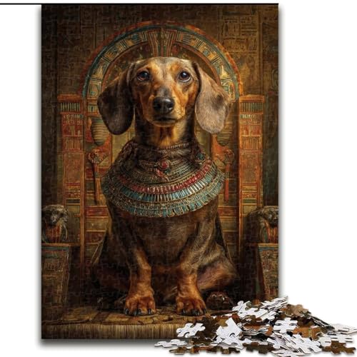 1000-teiliges Puzzle für Erwachsene und Jugendliche, Tier-Dackel, Quizspiel zur Stärkung der Liebe zwischen Paaren für Kinder ab 14 Jahren (Größe 26x38cm) von LYXIANY