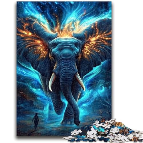 1000-teiliges Puzzle für Erwachsene und Jugendliche, Weltraumelefanten, pädagogisches Spielzeug zum Stressabbau, Wichtelgeschenke für 14-Jährige, 26x38cm 1000-teiliges Puzzle für Erwachsene und Jugendliche, Weltraumelefanten, pädagogisches Spielzeug zum Stressabbau, Wichtelgeschenke für 14-Jährige, 26x38cm von LYXIANY
