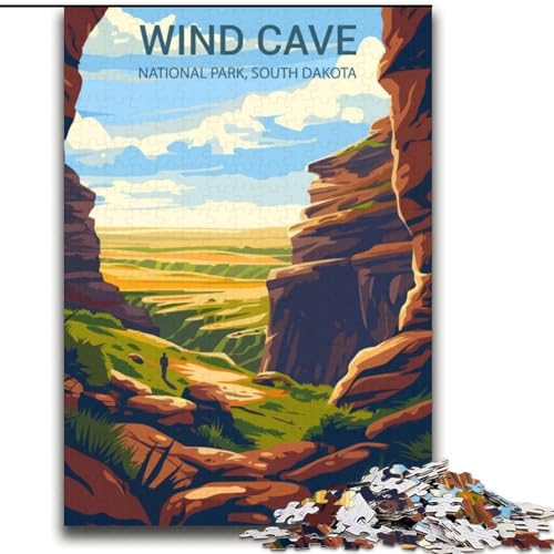 1000-teiliges Puzzle für Erwachsene und Jugendliche, Wind Cave National Park, für Kinder ab 14 Jahren, Lernspiel, Herausforderung, Spielzeug, Geschenk zum Geburtstag, 75x100cm 1000-teiliges Puzzle für Erwachsene und Jugendliche, Wind Cave National Park, für Kinder ab 14 Jahren, Lernspiel, Herausforderung, Spielzeug, Geschenk zum Geburtstag, 75x100cm von LYXIANY