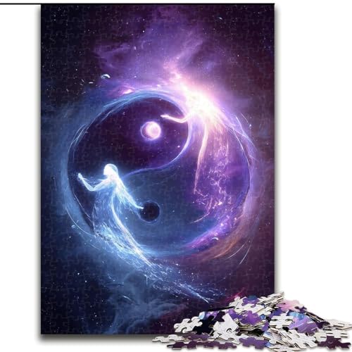 1000-teiliges Puzzle für Erwachsene und Jugendliche, Yin und Yang, Quizspiel zur Stärkung der Liebe zwischen Paaren für Kinder ab 14 Jahren (Größe 26x38cm) von LYXIANY
