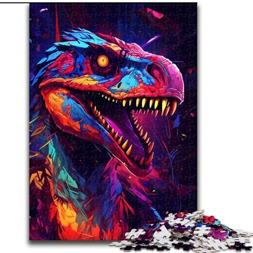 1000-teiliges Puzzle für Erwachsene und Jugendliche, Yutyrannus-Dinosaurier, Quizspiel zur Stärkung der Liebe zwischen Paaren für Kinder ab 14 Jahren (Größe 26x38cm) von LYXIANY