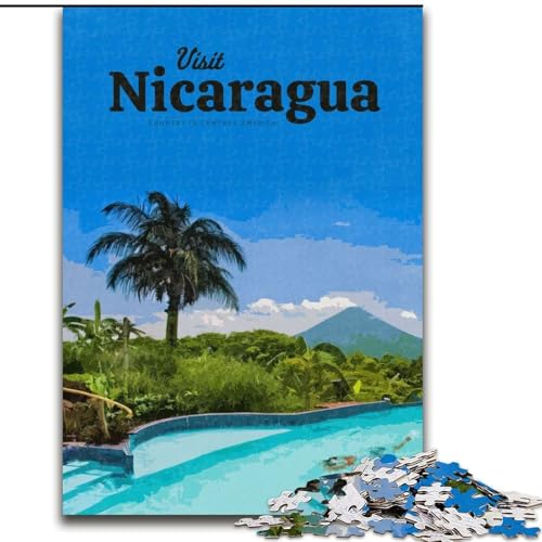 1000-teiliges Puzzle für Erwachsene und Jugendliche, besuchen Sie Nicaragua, Stressabbau-Spielzeug, einzigartige Heimdekoration und Geschenke für 14-Jährige, 26x38cm 1000-teiliges Puzzle für Erwachsene und Jugendliche, besuchen Sie Nicaragua, Stressabbau-Spielzeug, einzigartige Heimdekoration und Geschenke für 14-Jährige, 26x38cm von LYXIANY