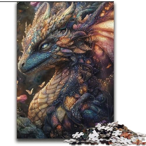 1000-teiliges Puzzle für Erwachsene und Jugendliche, geheimnisvoller Fliegender Drache, Spielzeug, Lernspiele, Stressabbau, einzigartige Geburtstags- und Geschenkideen, 38x52cm 1000-teiliges Puzzle für Erwachsene und Jugendliche, geheimnisvoller Fliegender Drache, Spielzeug, Lernspiele, Stressabbau, einzigartige Geburtstags- und Geschenkideen, 38x52cm von LYXIANY