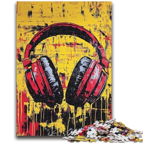 1000-teiliges Puzzle für Erwachsene und Jugendliche, künstlerische Kopfhörer, Lernspiele, Wanddekoration, einzigartige Geburtstags, 26x38cm 1000-teiliges Puzzle für Erwachsene und Jugendliche, künstlerische Kopfhörer, Lernspiele, Wanddekoration, einzigartige Geburtstags, 26x38cm von LYXIANY